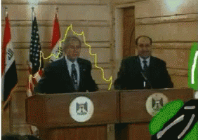 Throwing Bush Shoe To George GIF