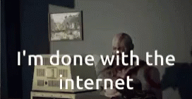 Throwing Computer Im Done With The Internet GIF