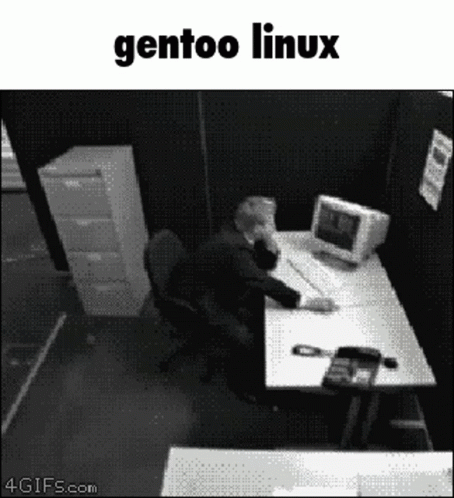 Throwing Computer Gentoo Linux GIF