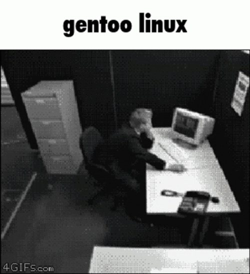 Throwing Computer Gentoo Linux GIF