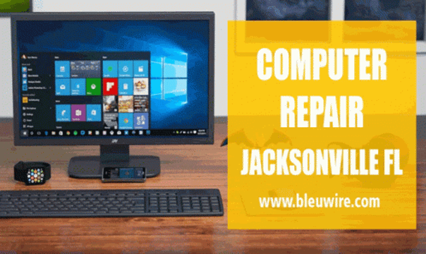 Throwing Computer With Repair Advertisement GIF