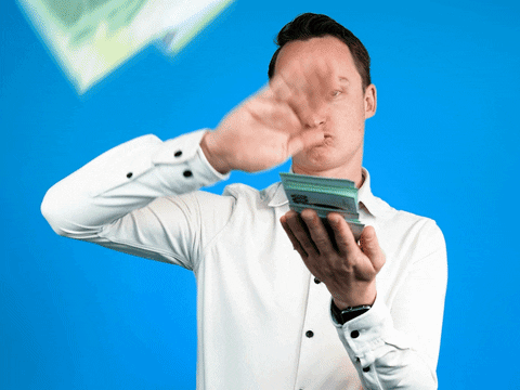 Throwing Green Bills GIF