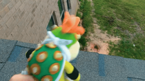 Throwing Kermit Falling Off Building GIF