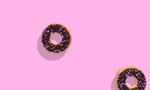 Throwing Of Chocolate Donuts GIF