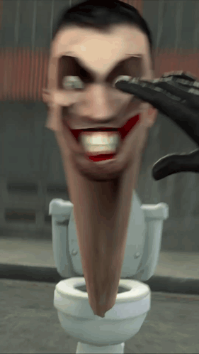 Throwing Ordinary Skibidi Toilet GIF