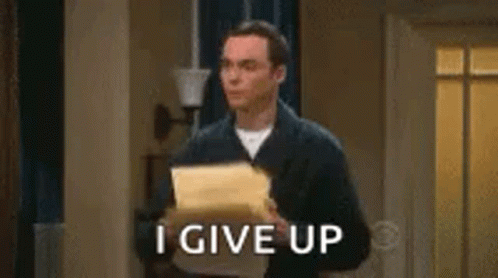 Throwing Papers Sheldon I Give Up GIF