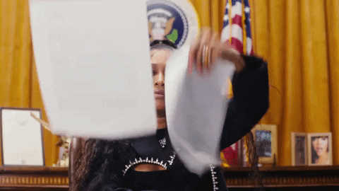 Throwing Papers Voting GIF