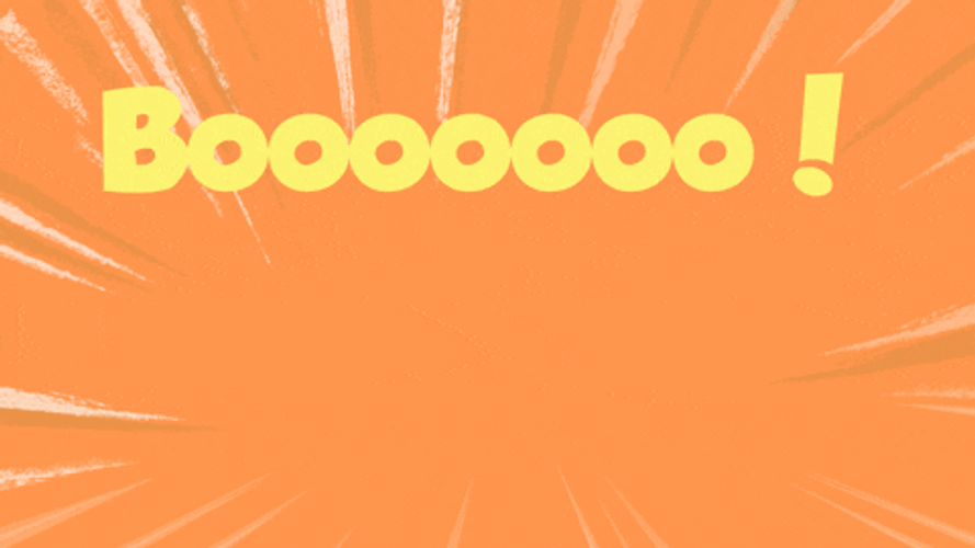Throwing Tomatoes Booo Typography GIF