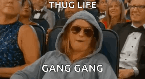 Thug Girl Chewing GIF