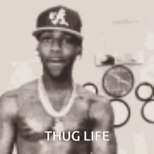 Thug Life Whole Body Tattoo GIF