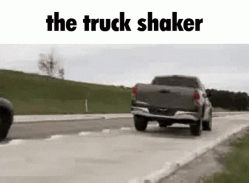 Thug Shaker Pickup Truck On The Road GIF