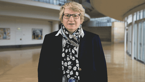 Thumb Up Blonde Lady GIF