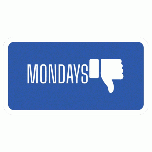 Thumbs Down Monday Blues GIF
