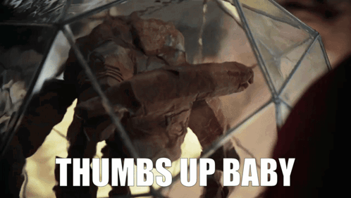 Thumbs Up Baby Statue