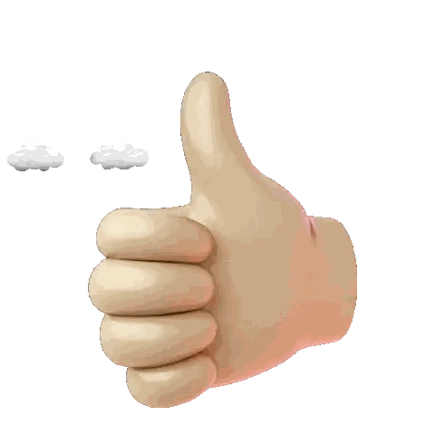 Thumbs Up Hand With Rainbow