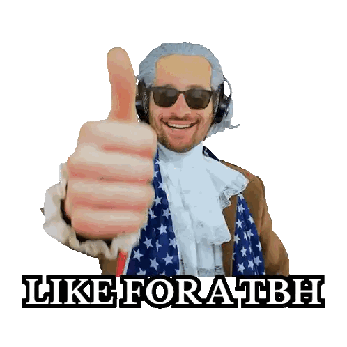 Thumbs Up Man With Like Text