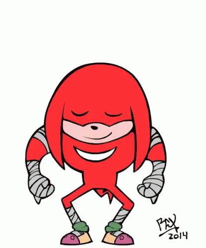 Thumbs Up Ninja Knuckles Dancing GIF