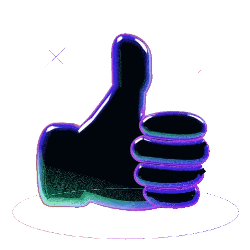 Thumbs Up With Purple Star