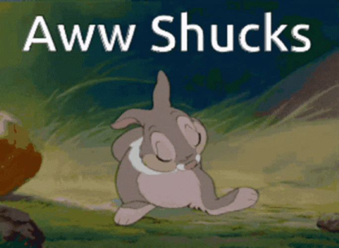 Thumper Aww Shucks GIF