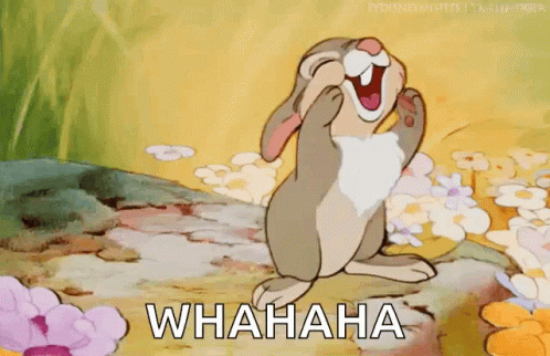 Thumper Laughing Whahaha GIF