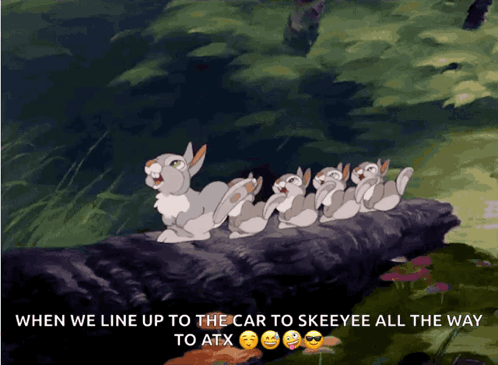 Thumper Skeeyee All The Way To Atx GIF