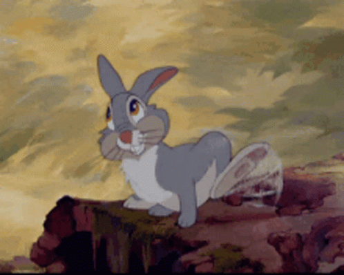 Thumper Stomping Feet On Rock GIF