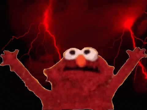 Thunder Elmo Intense GIF
