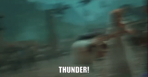 Thunder Storm Surprised GIF