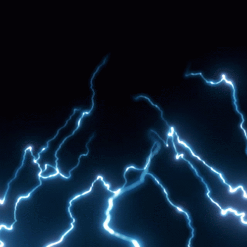 Thunder Blue Lightning Black GIF