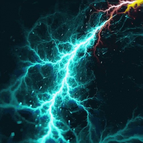 Thunder Illusion Blue Lightning GIF