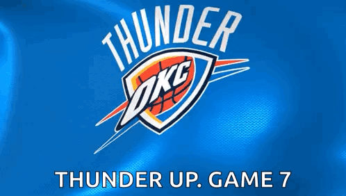 Thunder Okc Logo On A Blue Background GIF