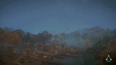 Falling Meteor During Thunderstorm GIF