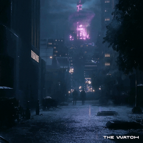 Thunderstorm In The Middle Of The City GIF