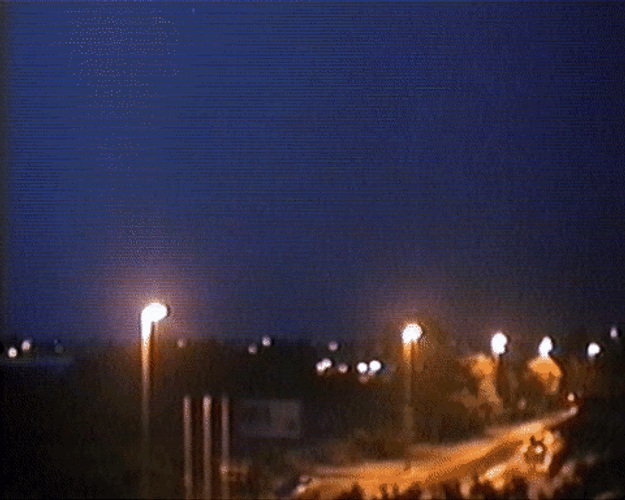 Thunderstorm Caught On Old Video GIF