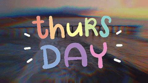Thursday Blessings Cute Text Greeting GIF