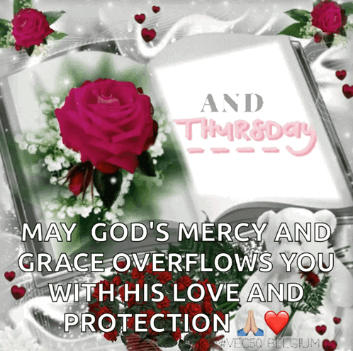 Thursday Roses May God's Mercy Overflow You