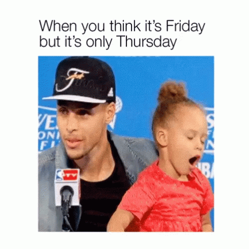 Thursday Work Meme Tired Baby GIF