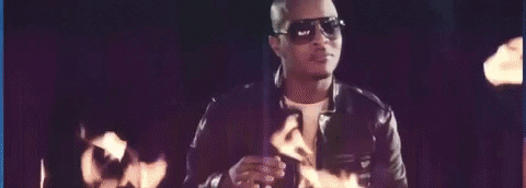 Ti Singing Beneath The Flames GIF