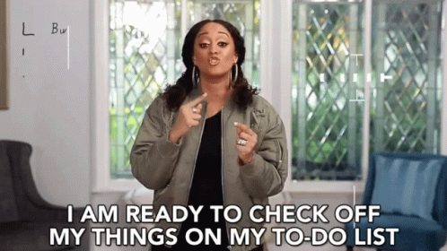 Tia Mowry Check List GIF
