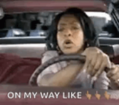 Tichina Arnold Crazy Driving Fast Car Meme GIF