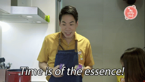 Time Is Of The Essence Chef Ticking Clock GIF