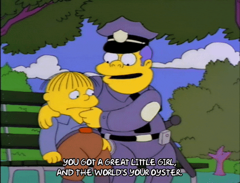 Tickle Hug Chief Wiggum GIF