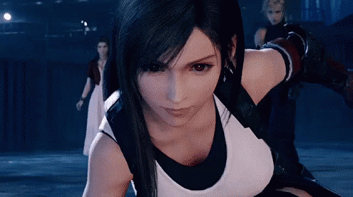 Tifa Standing Up Straight GIF