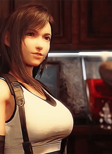 Tifa Turning Her Head GIF