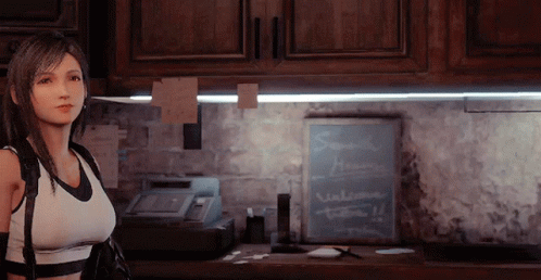 Tifa Walking Gracefully GIF