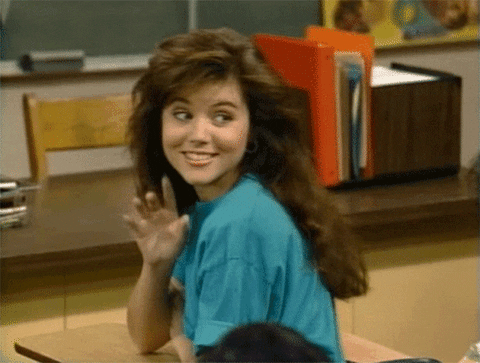 Tiffani Thiessen Moving Pictures GIF