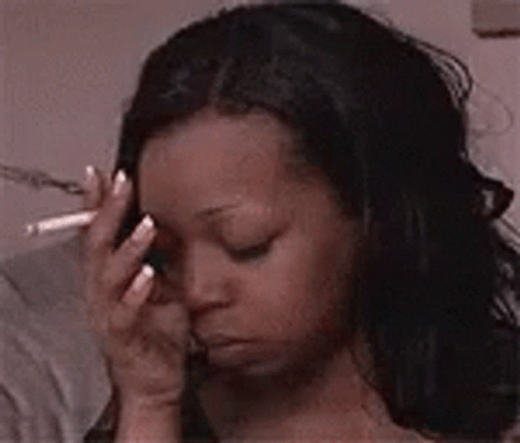 Tiffany Pollard Bad Day Smoking Alone GIF