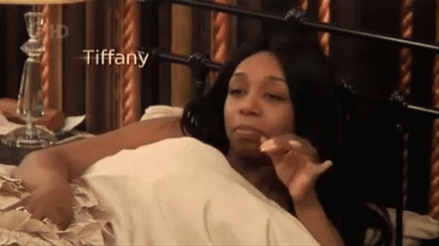 Tiffany Pollard Eating In Bed GIF