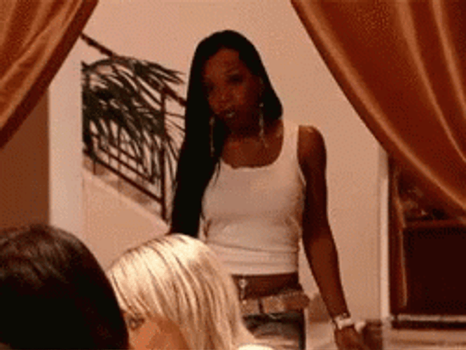 Tiffany Pollard Hair Flip Silent Entry GIF
