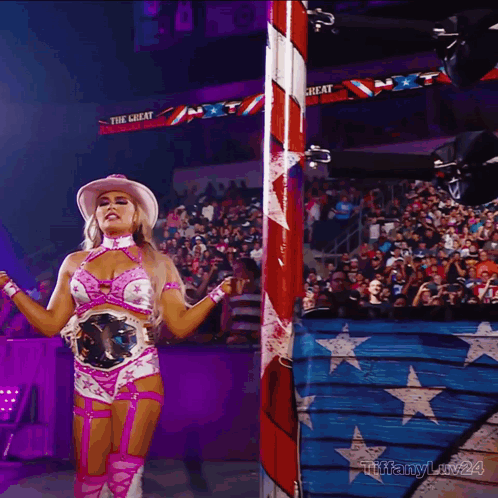 Tiffany Stratton Cowboy Outfit GIF
